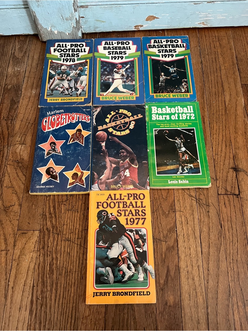 Scholastic Green & Blue Retro Sports Paperback Back Covers